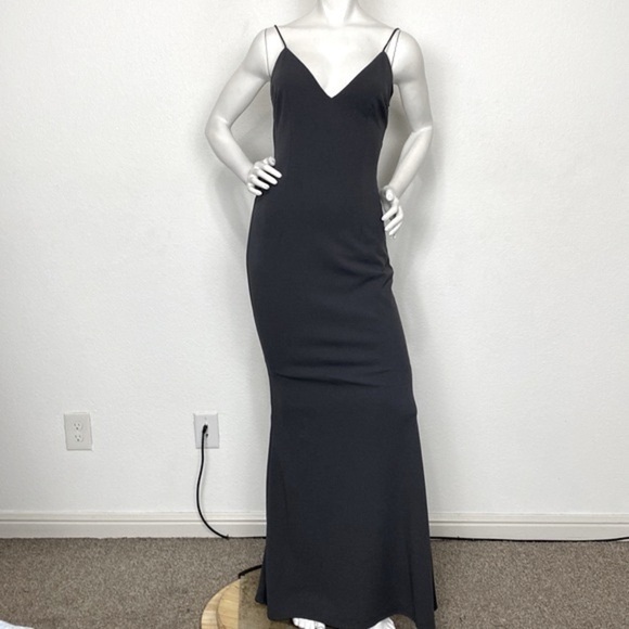 Katie May Gray Bambi Gown Maxi Dress Size 6 - Picture 1 of 9